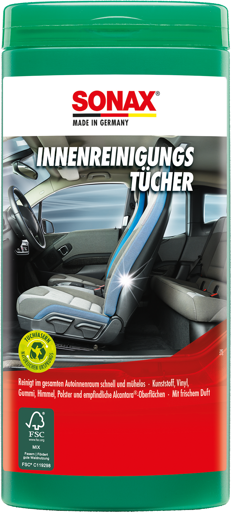 SONAX Reinigungstücher Innen-Reinigungstücher [25 Stk.] 04122000 0.115l