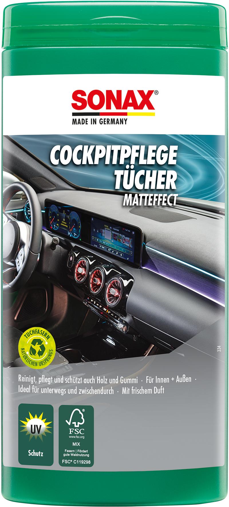 Sonax Grün Fahrzeugreinigung Zubehör, Kunststoff-Pflege-Tã¼Cher Sm - Image 5