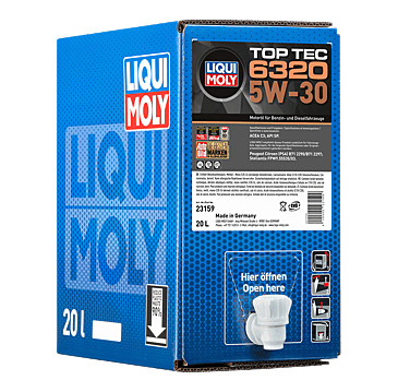 LIQUI MOLY Motoröl Top Tec 6320 5W-30 [20 L] 23159 20l für Citroën/Peugeot