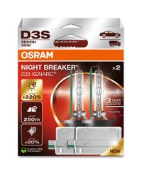OSRAM Glühlampe, Fernscheinwerfer "XENARC® NIGHT BREAKER® LASER", Art.-Nr. 66340XN2-2HB