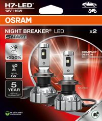 OSRAM Gl�hlampe, Fernscheinwerfer "NIGHT BREAKER� LED SMART H7", Art.-Nr. 64210DWNBSM-2HB