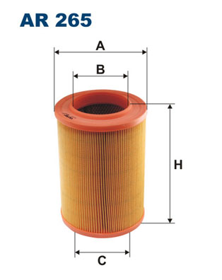 Für FILTRON AR 265 Air filter AR 265 Air filter (Cartridge) fits: VW CALIFORNIA - Bild 4