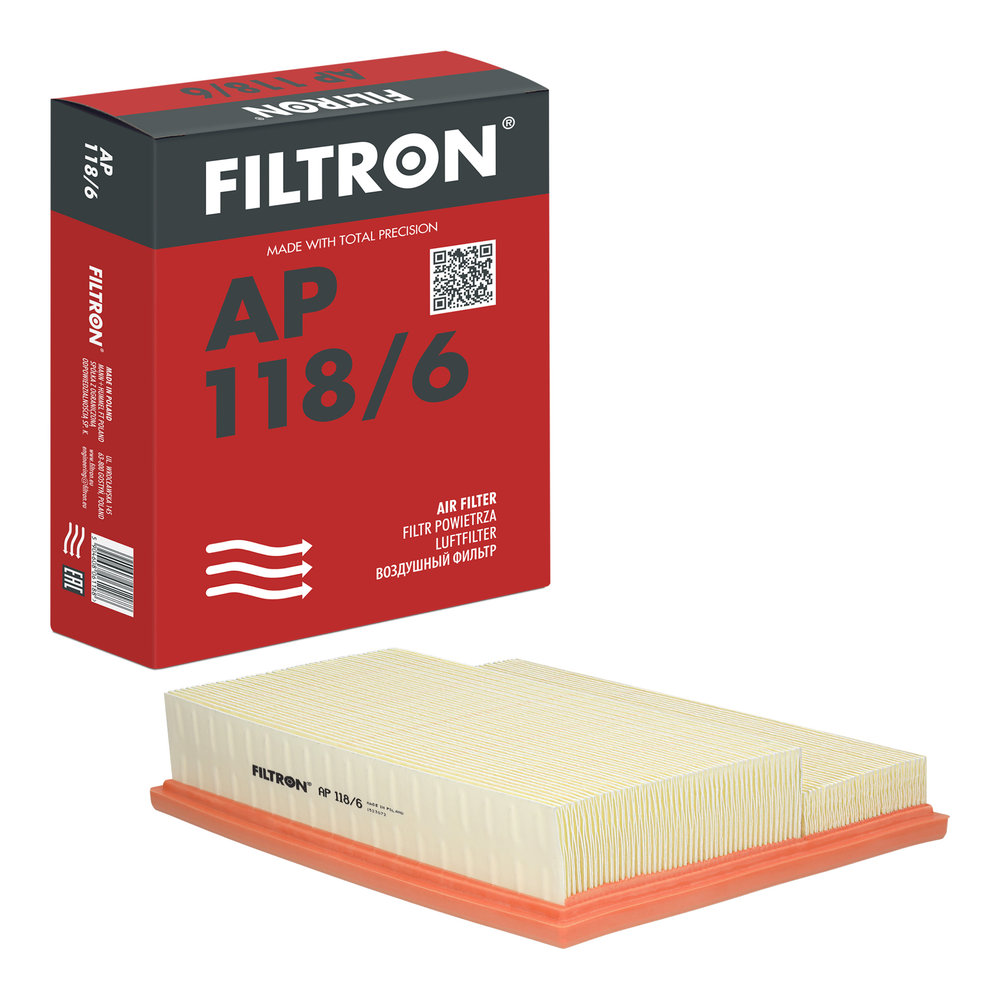 2x Für FILTRON FILTRY AP 118/6 AIR FILTER - Bild 6