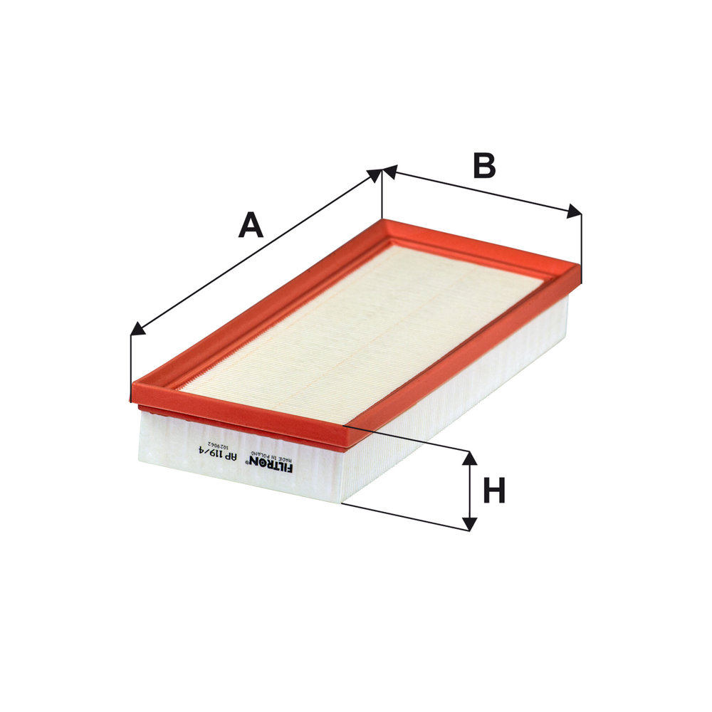 2x Für FILTRON FILTRY AP 119/4 AIR FILTER - Bild 7