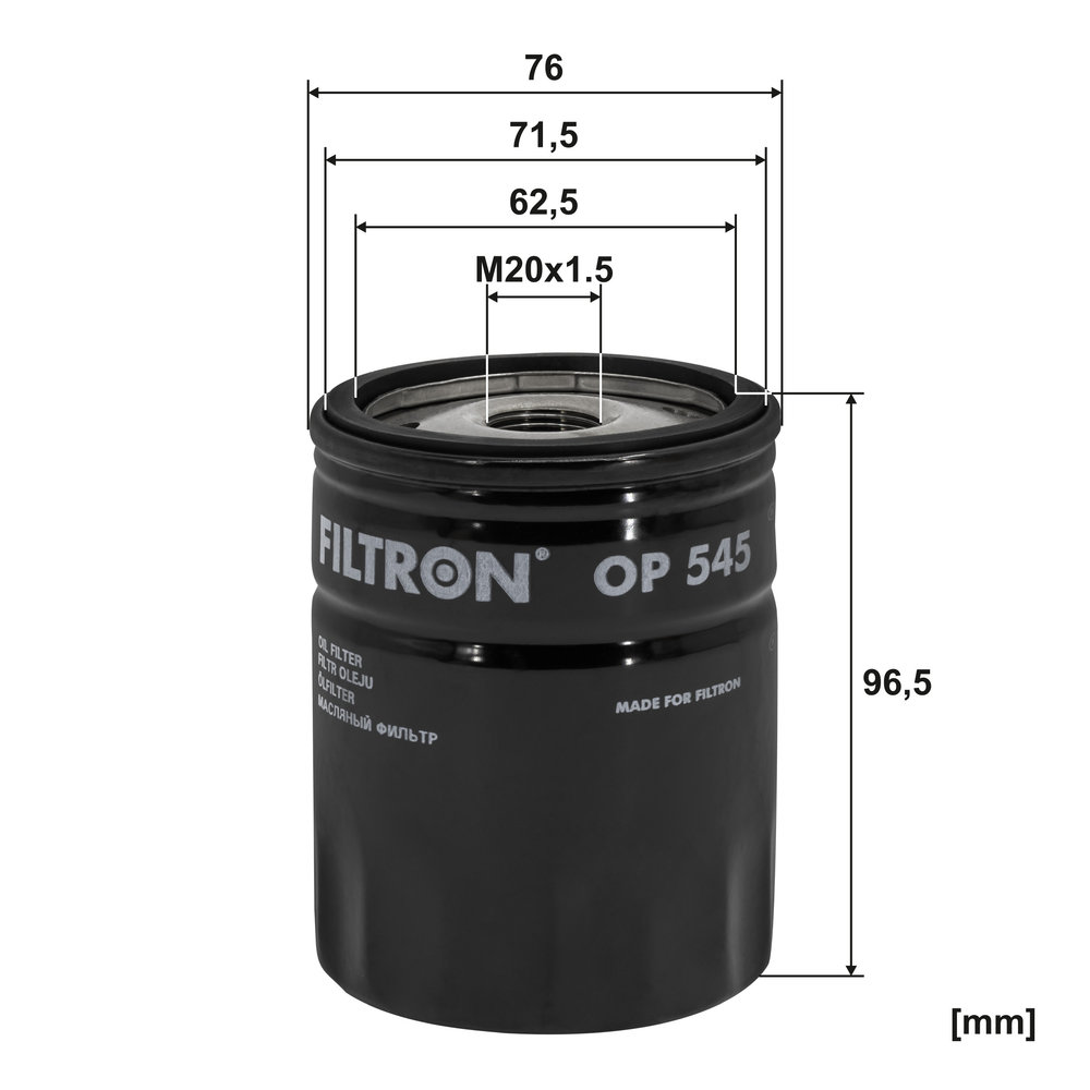 FILTRON, OP 545 Ölfilter | Für PKW, Zuverlässiger Motorschutz, Optimaler Ölfluss, Robuste Bauweise, Entwickelt für Optimalen Schutz - Bild 5
