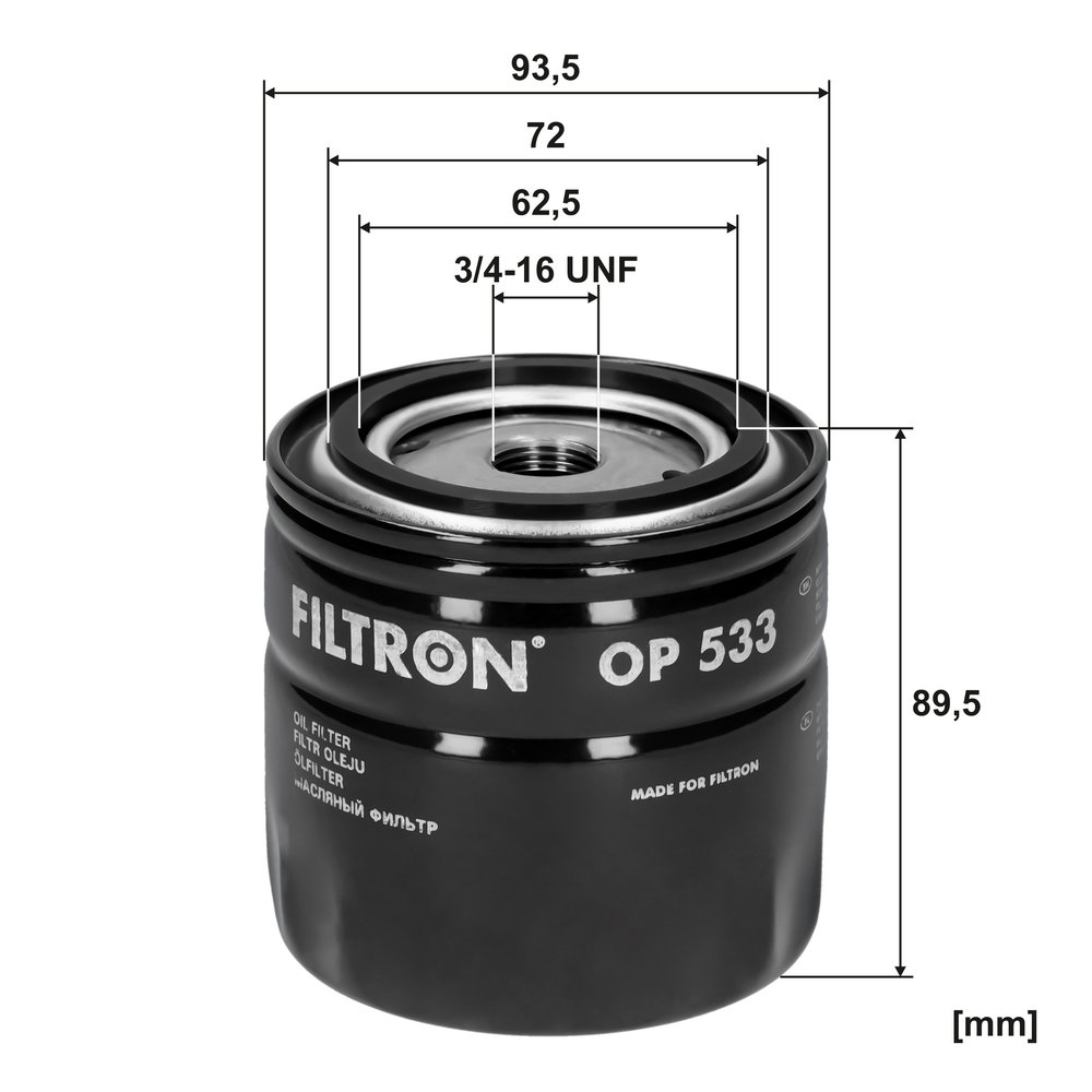 Filtron Ölfilter Op533 Op 533 - Bild 6