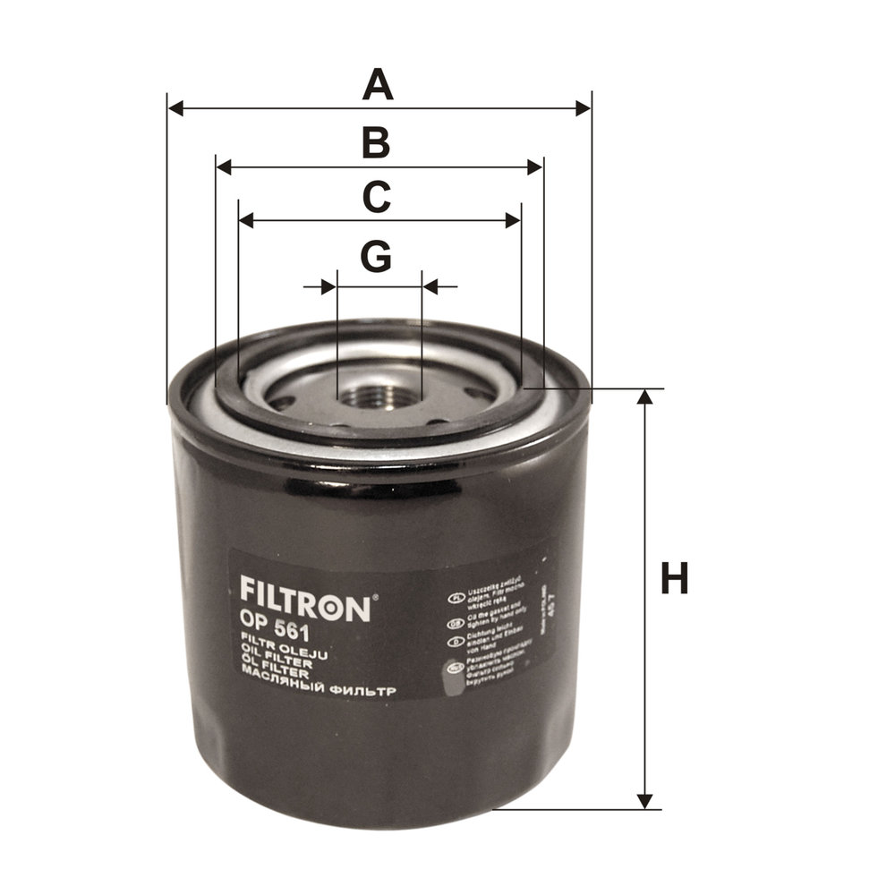 Filtron Ölfilter Op561 Op 561 - Bild 4