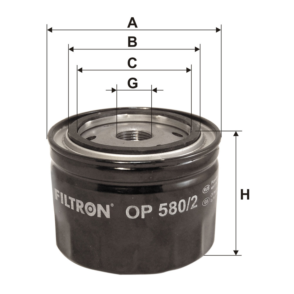 Für FILTRON OP 580/2 Oil Filter - Bild 6