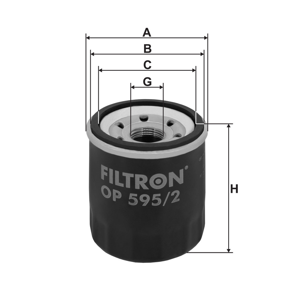 Ölfilter Anschraubfilter OP 595/2 FILTRON für KIA HYUNDAI - Bild 7
