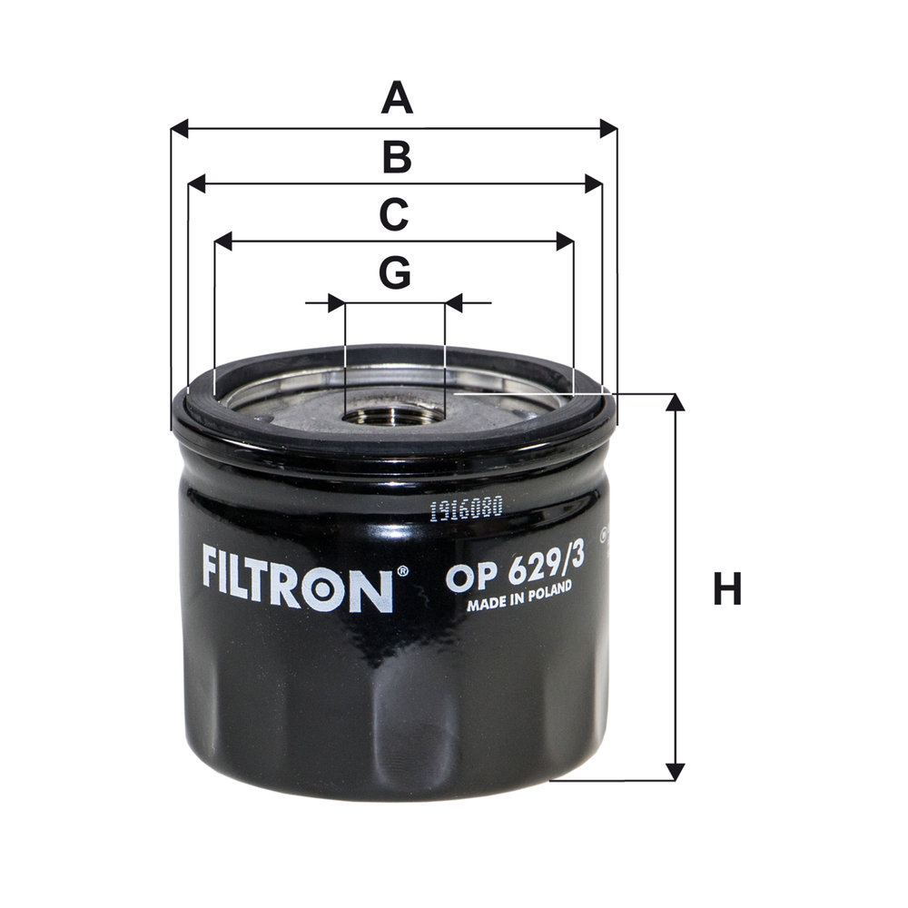 Für FILTRON FILTRY OP 629/3 OIL FILTER - Bild 7