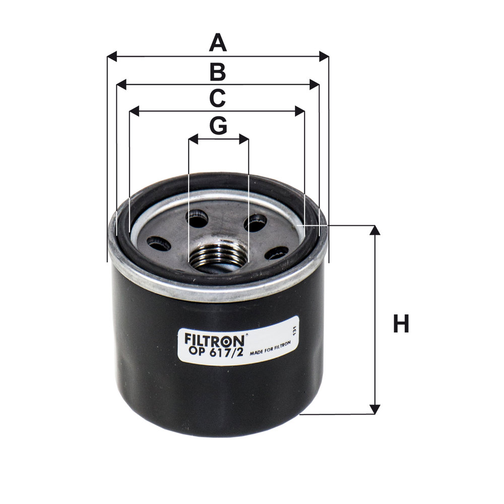 FILTRON OP617/2 Ölfilter Motorölfilter für Suzuki - Bild 4