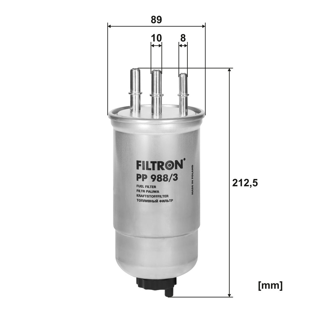 Filtron Kraftstofffilter Pp988/3 Größe 3 Pp 988/3 - Bild 8