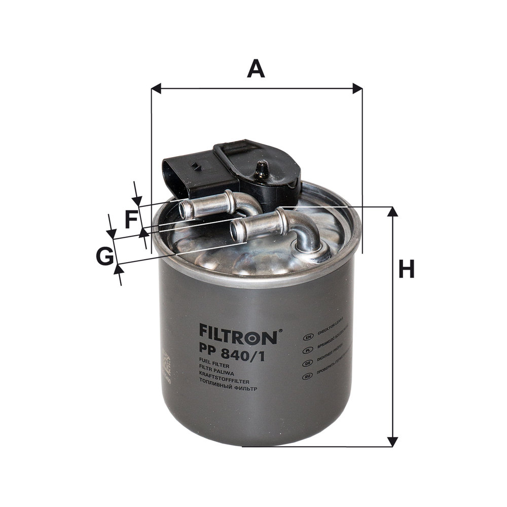 Filtron Kraftstofffilter Pp 840/1 Leitungsfilter 100Mm Für Mercedes