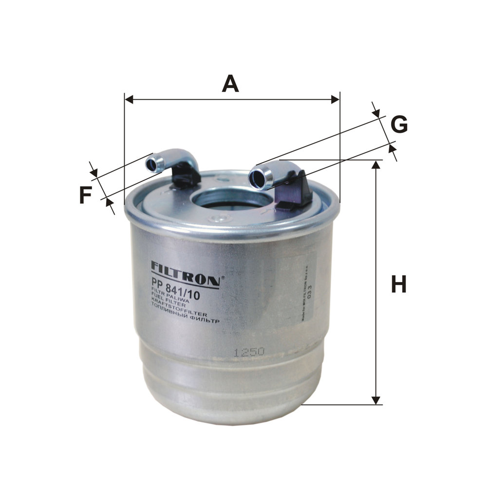 Für FILTRON PP 841/10 Fuel Filter PP 841/10 Fuel filter fits: MERCEDES C (C204) - Bild 6