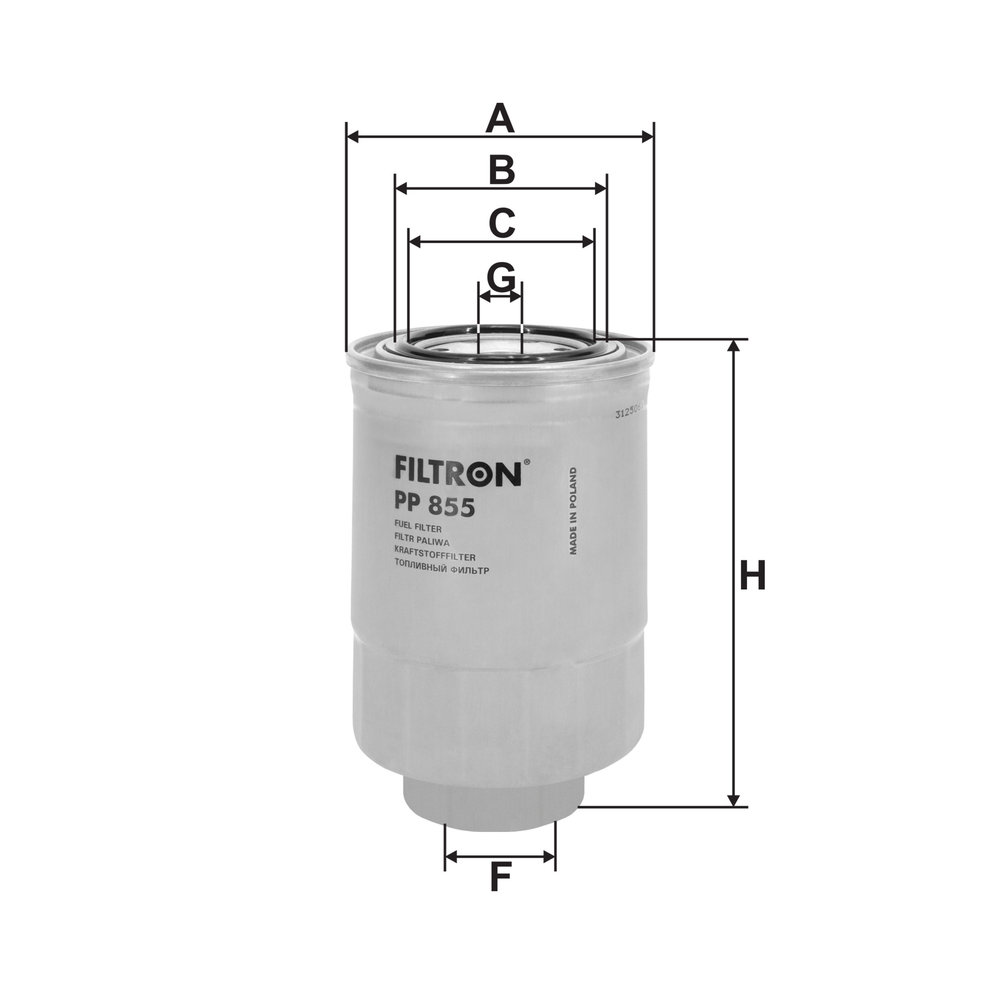 FILTRON PP855 Kraftstofffilter Kraftstoffilter - Bild 4