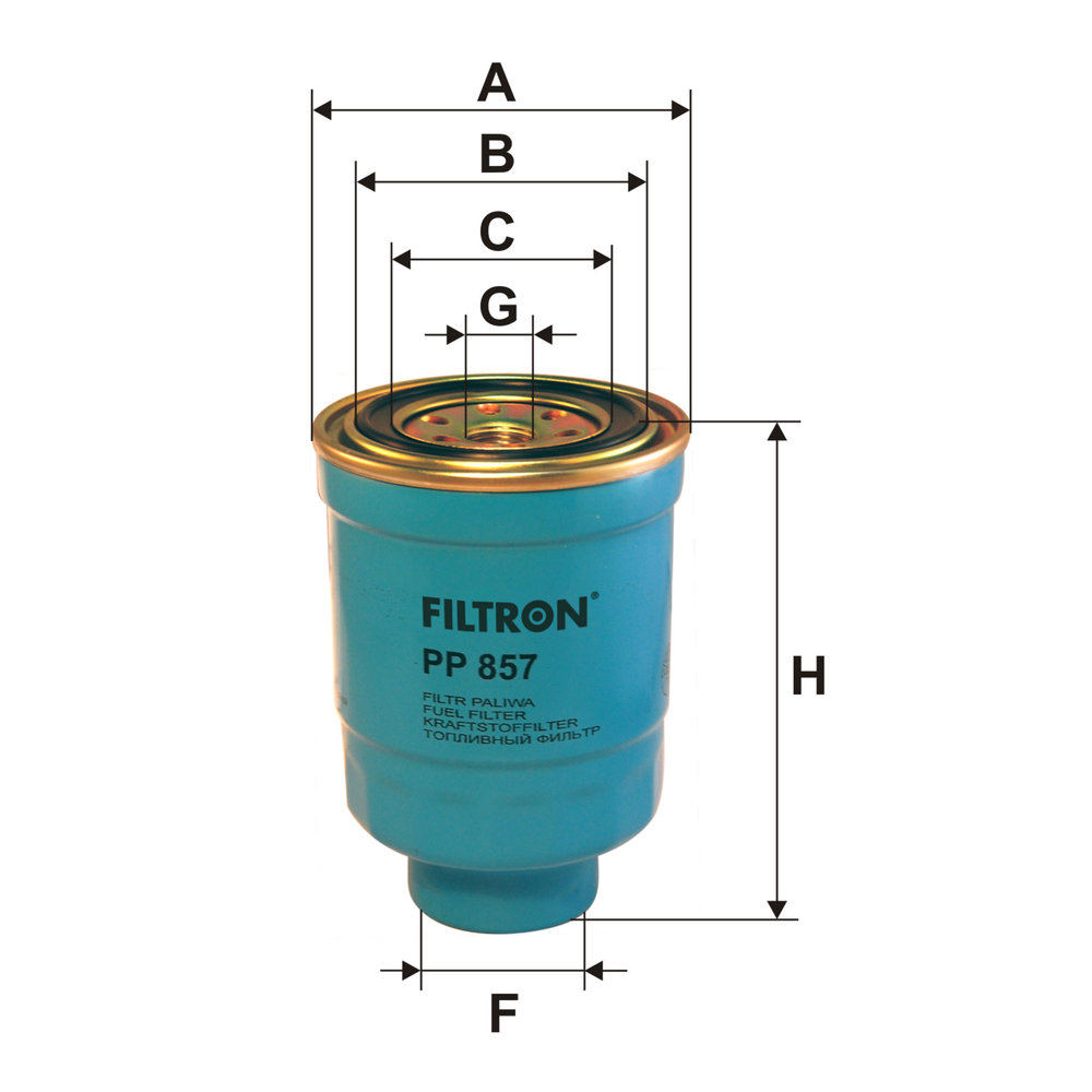 Filtron Kraftstofffilter [Hersteller-Nr. PP857] für Ldv, Ford, Nissan - Bild 5