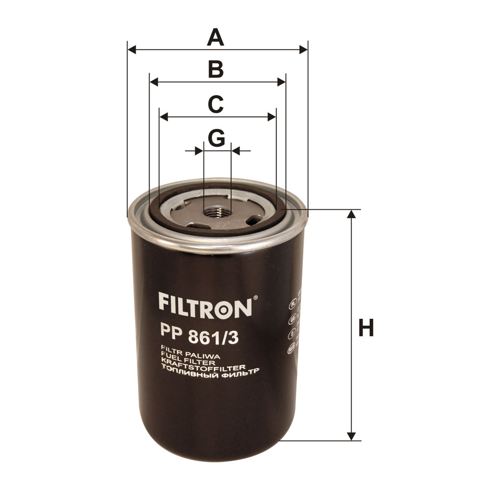 FILTRON PP861/3 Kraftstofffilter Kraftstoffilter - Bild 4