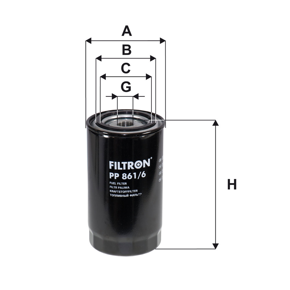 Für FILTRON FILTRY PP 861/6 FUEL FILTER - Bild 6