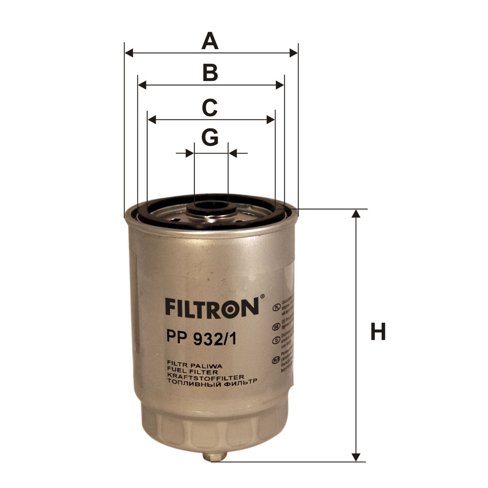 Für FILTRON PP 932/1 Fuel filter - Bild 4