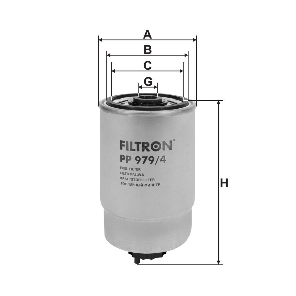 Filtron Kraftstofffilter Pp979/4 Größe 1.5 Pp 979/4 - Bild 8