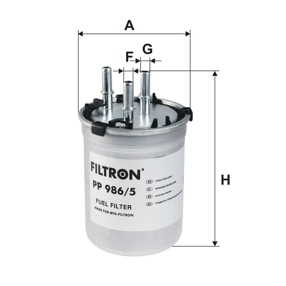 Für FILTRON PP 986/5 Fuel Filter PP 986/5 Fuel filter fits: AUDI A1 1.6D 05.10- - Bild 5