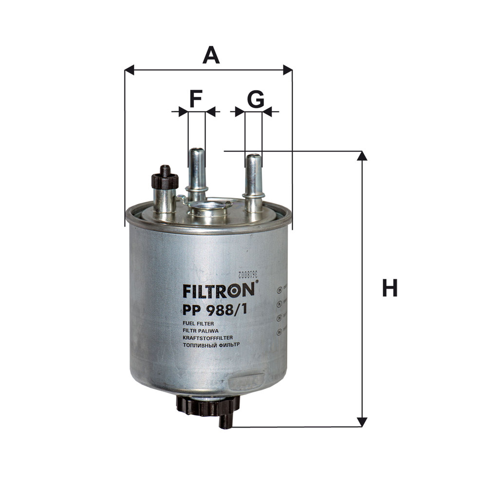 Filtron Kraftstofffilter Pp988/1 Größe 10 Pp 988/1 - Bild 6