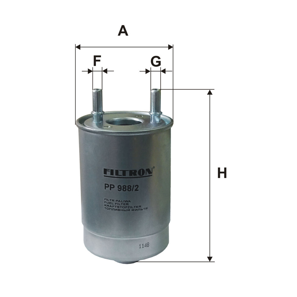 Filtron Kraftstofffilter Pp988/2 Mittel Pp 988/2 - Bild 5