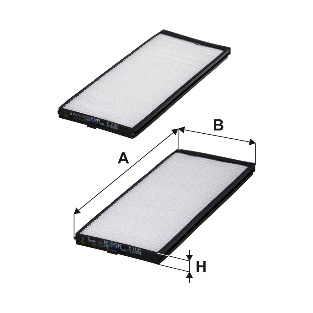 Für FILTRON K 1182-2X FILTER, INTERIOR AIR - Bild 6