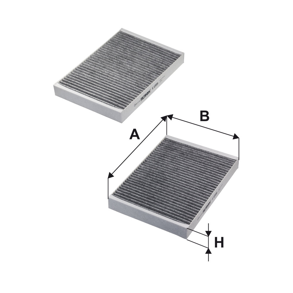 Filter, Innenraumluft Aktivkohlefilter K 1201A-2x FILTRON für MERCEDES-BENZ - Bild 8