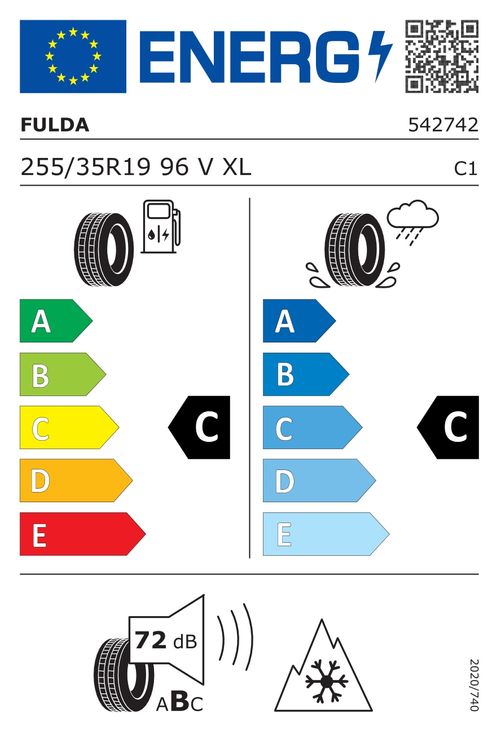 FULDA REIFEN GMBH & CO. KG 255/35R19 96V - Kristall Control HP2