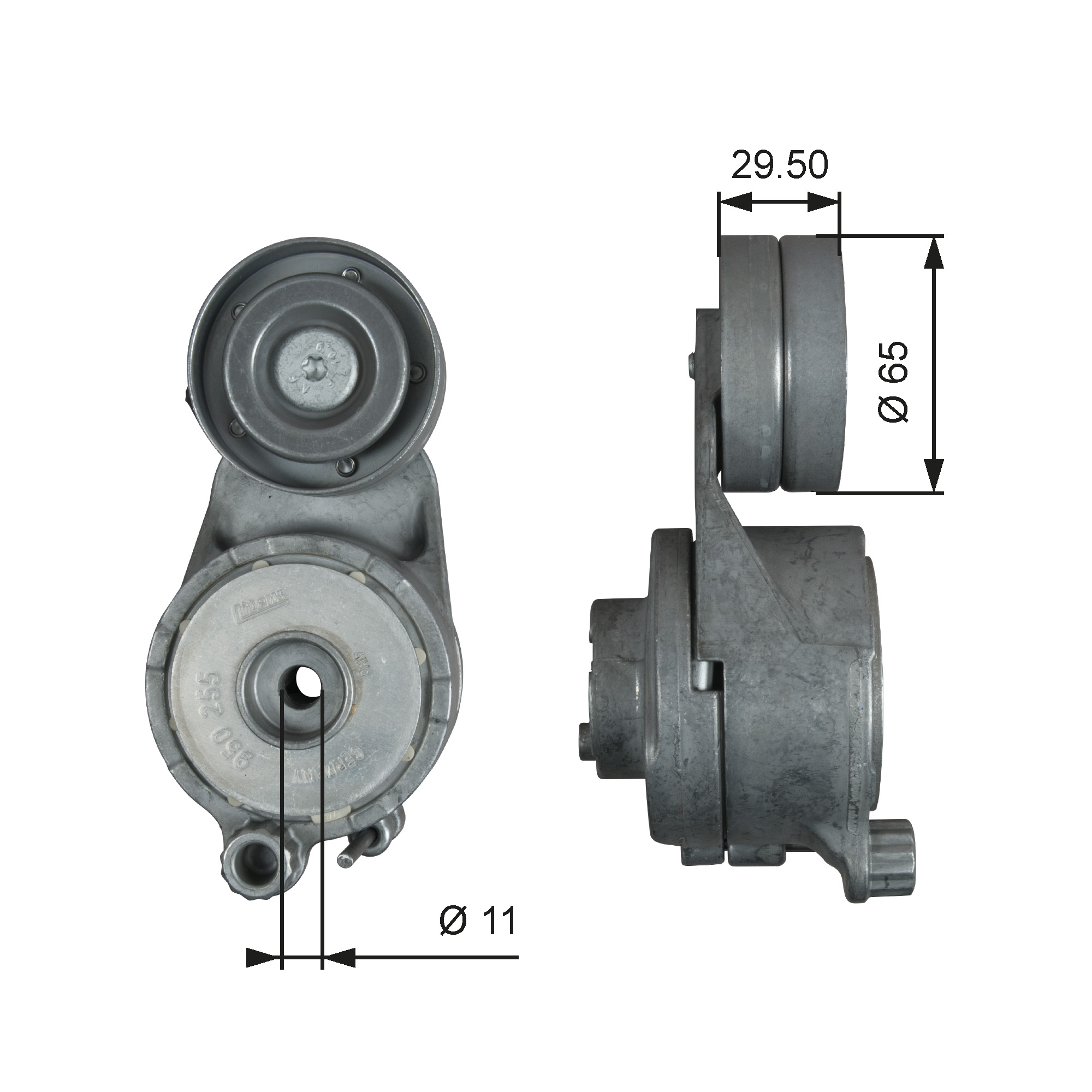 GATES Riemenspanner, Keilrippenriemen DriveAlign®  75mm für HONDA 31170RBJ003 T39297
