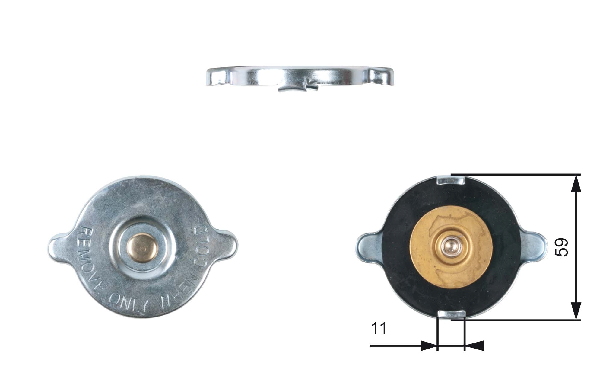 GATES Verschlussdeckel, Kühler rc117 für NISSAN