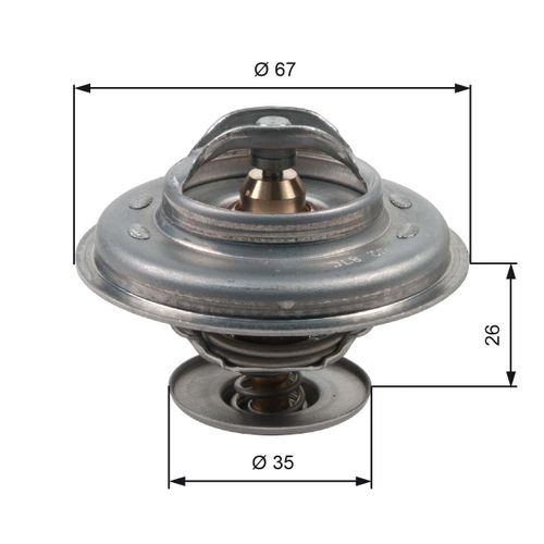 GATES Thermostat, Khlmittel, Art.-Nr. TH11687G1