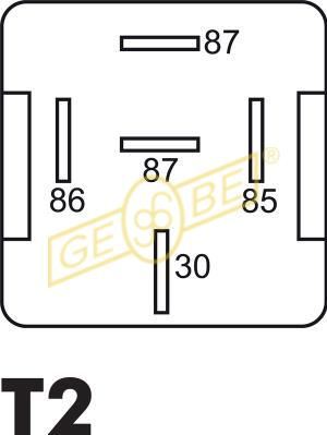 GEBE Relais, Arbeitsstrom 990651 für Volvo DAF MAN Mercedes RENAULT