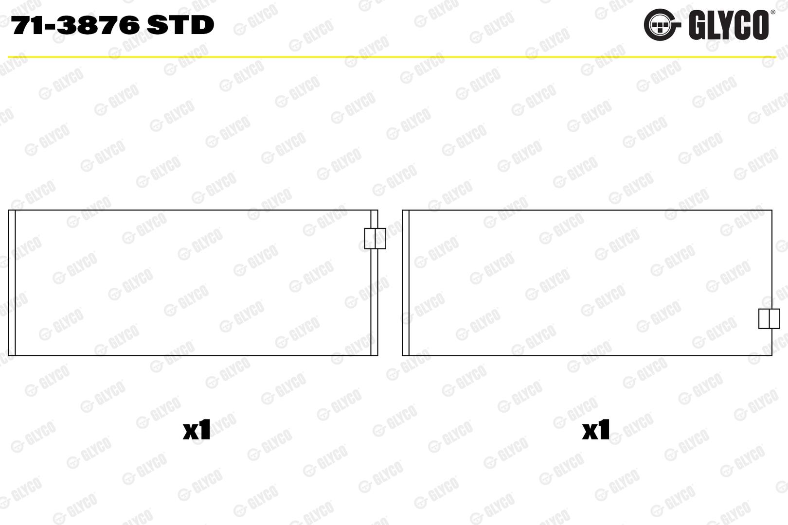 Mercedes-Benz Pleuellager Glyco 71-3876 STD 2.1-3.2CDI 1998-2019 - Image 9