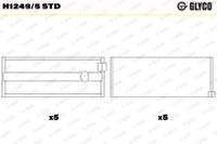 GLYCO Kurbelwellenlager, Art.-Nr. H1249/5 STD