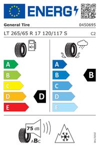 General Tire Ganzjahresreifen "265/65R17 120/117S - GRABBER AT3", Art.-Nr. 04506950000