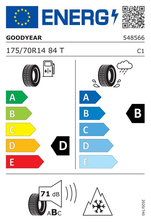 GOODYEAR 175/70R14 84T - UltraGrip 9+