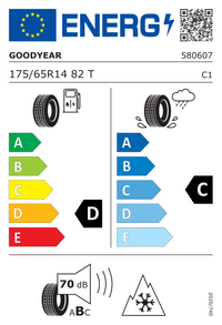 Goodyear Winterreifen "[Goodyear] 175/65R14 82T - UltraGrip Performance 3", Art.-Nr. 580607