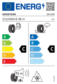 Goodyear Winterreifen "[Goodyear] 215/60R18 98H - UltraGrip Performance + SUV", Art.-Nr. 581408