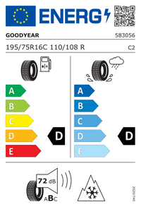 Goodyear Winterreifen "[Goodyear] 195/75R16 110/108R - UltraGrip Cargo", Art.-Nr. 583056