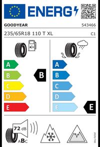 Goodyear Winterreifen "235/65 R18 110T XL, Nordic compound, SUV - UltraGrip Ice Gen", Art.-Nr. 543466