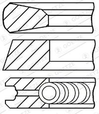 GOETZE ENGINE Kolbenringsatz "LKZ-Ring�", Art.-Nr. 08-427400-00