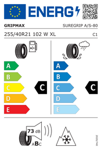 Gripmax Ganzjahresreifen "[Gripmax] 255/40R21 102W - SureGrip A/S", Art.-Nr. 221027500