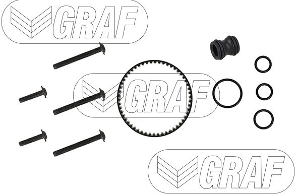 GRAF Wasserpumpe + Zahnriemensatz pa1359a für Audi SEAT VW (FAW) Skoda