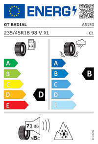 GT Radial Winterreifen "[GT Radial] 235/45R18 98V - WinterPro2 Sport", Art.-Nr. 100A5153