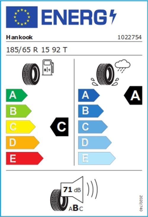 HANKOOK REIFEN 185/65R15 92T - Kinergy Eco 2 K435