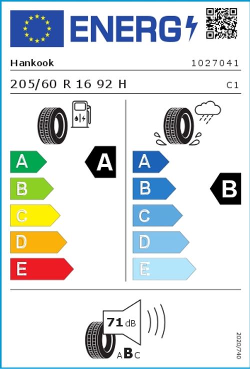 HANKOOK REIFEN 205/60R16 92H - Kinergy Eco 2 K435