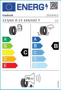 Hankook Sommerreifen "215/65R15 104/102T - Vantra LT RA18", Art.-Nr. 2020421