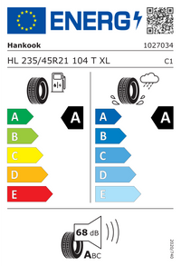 Hankook Sommerreifen "[Hankook] 235/45R21 104T - Ventus S1 Evo 3 EV K127E", Art.-Nr. 1027034